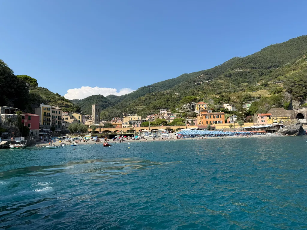 Einer der zwei Strände von Monterosso